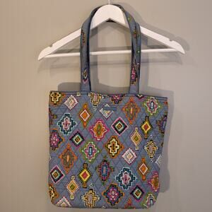 Vera Bradley Tote Painted Medallions Southwest Boho CottageCore Travel Brunch